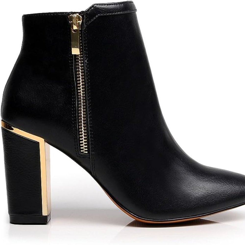DUNION Women's Fashion Boot Wedding Party Wearing Stylish Shiny Ankle Booties